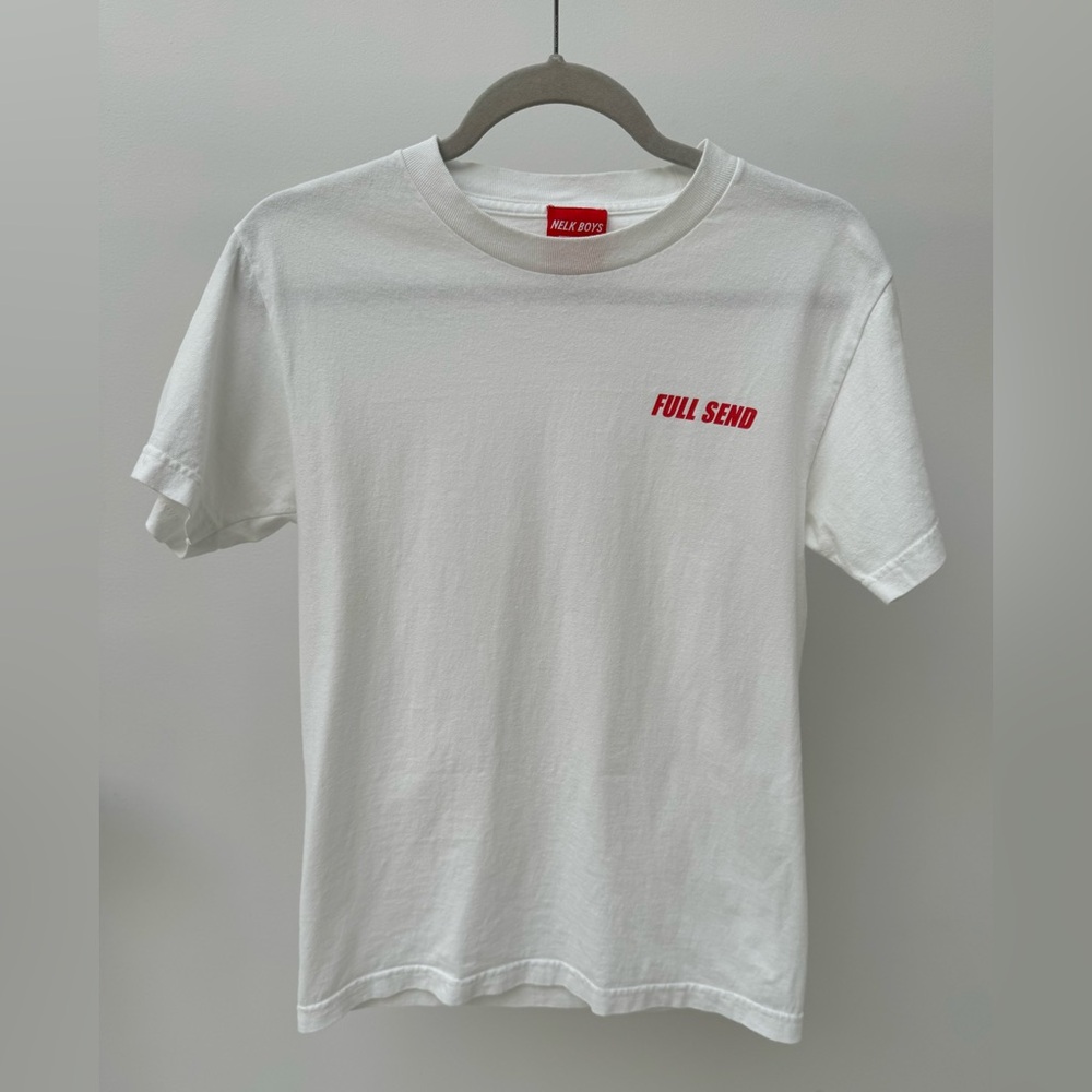 Nelk Boys Full Send T-Shirt in White, Size S‎